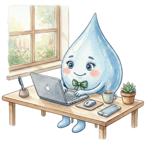 gotas corresponsables ordenador